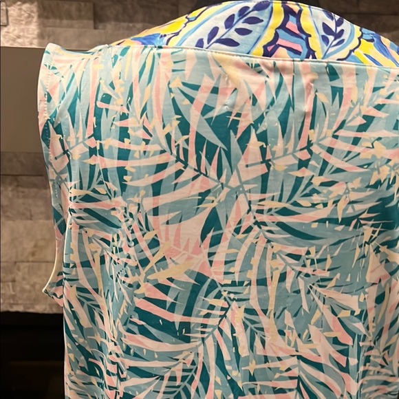 Stella Parker Sleeveless Summer dress with tropical print size Large - Picture 11 of 14